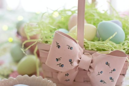 eggs on a basket